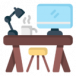 workspace_table_study_work_furniture_icon_209731